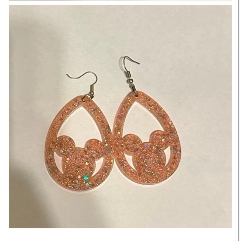 Disney Glittery Orange Earrings